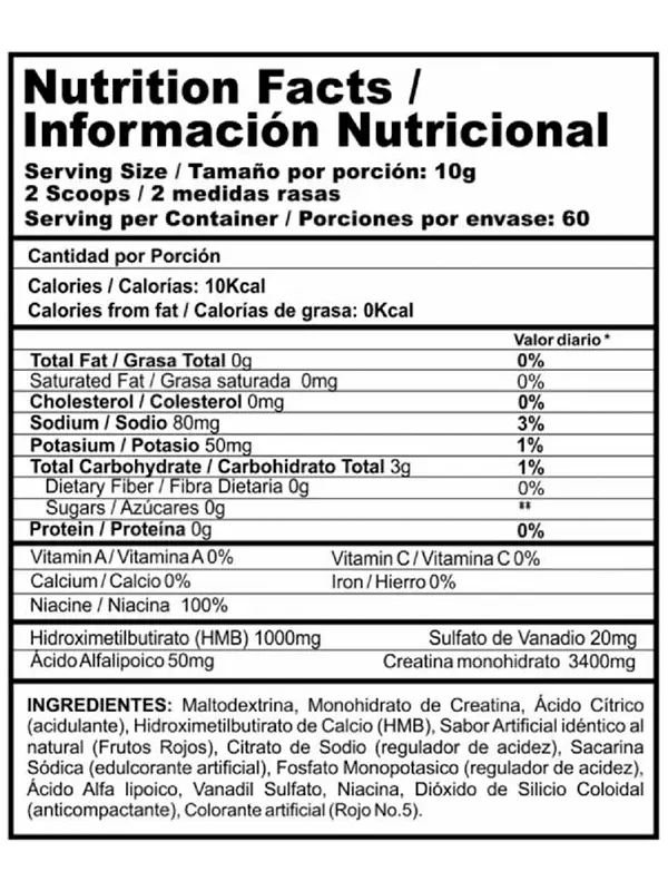 creatina crea stack red berries 60 servicios creatina crea stack red berries 60 servicios